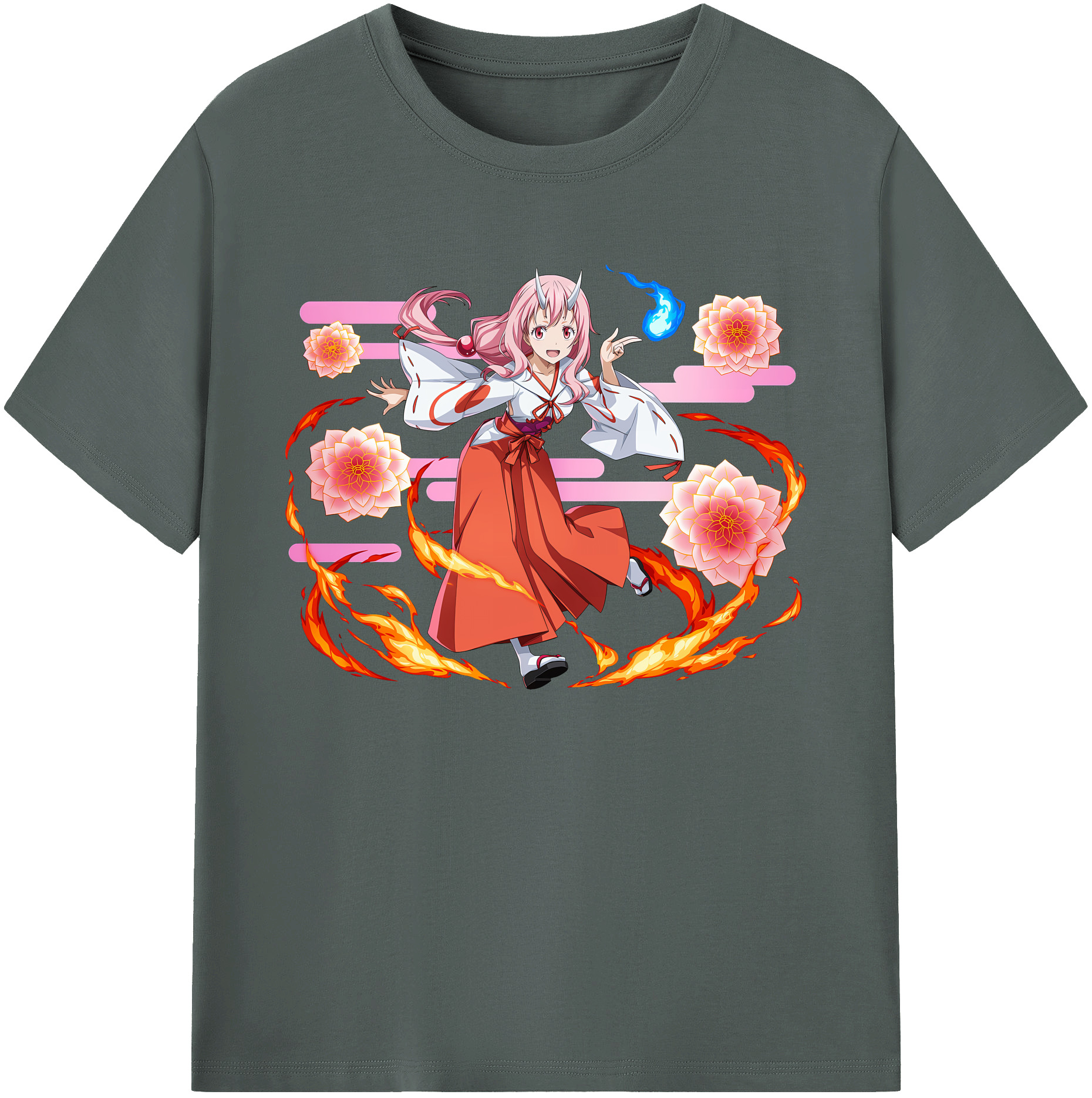（画像用） 転スラ Regarding Reincarnated to Slime 綿100％ メンズ半袖Tシャツ｜肌触りやわらか＆通気性